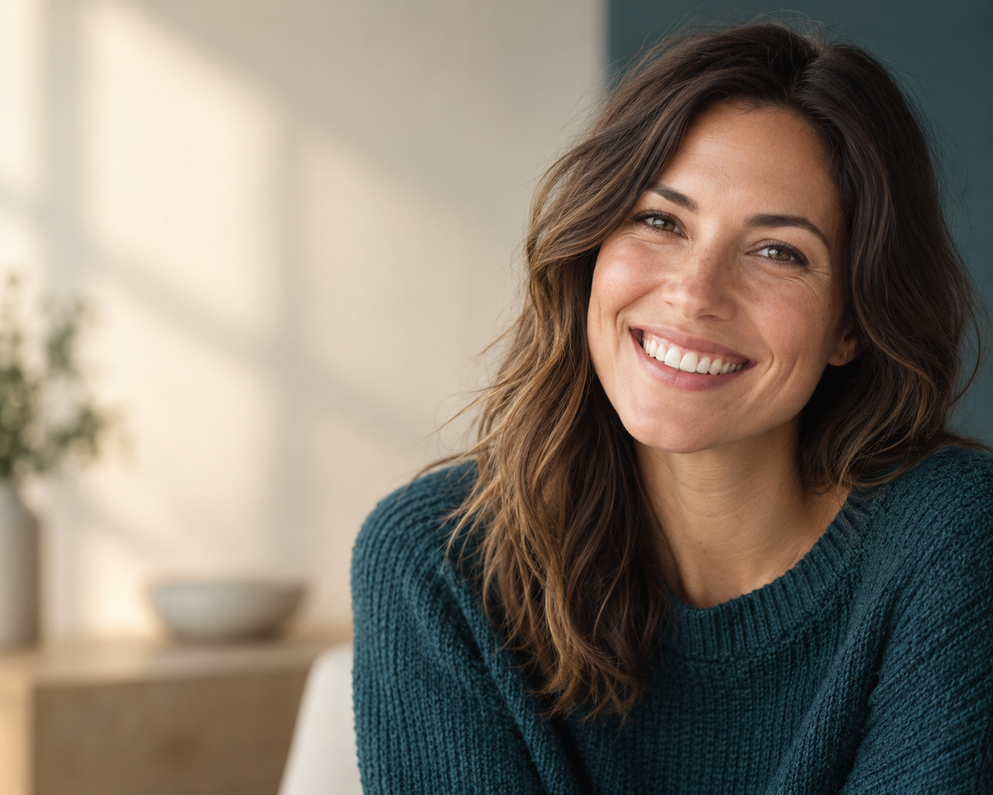 Portrait of an adult smiling